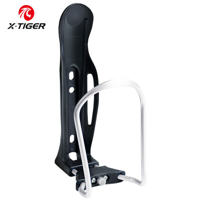 X-TIGER Cușcă pentru sticle pentru bicicletă, ultraușoară, MTB, bicicletă de drum, suport pentru sticle pentru băuturi, suport pentru sticle de apă pentru bicicletă din aliaj de aluminiu