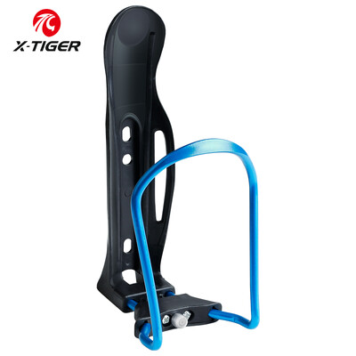 X-TIGER Cușcă pentru sticle pentru bicicletă, ultraușoară, MTB, bicicletă de drum, suport pentru sticle pentru băuturi, suport pentru sticle de apă pentru bicicletă din aliaj de aluminiu