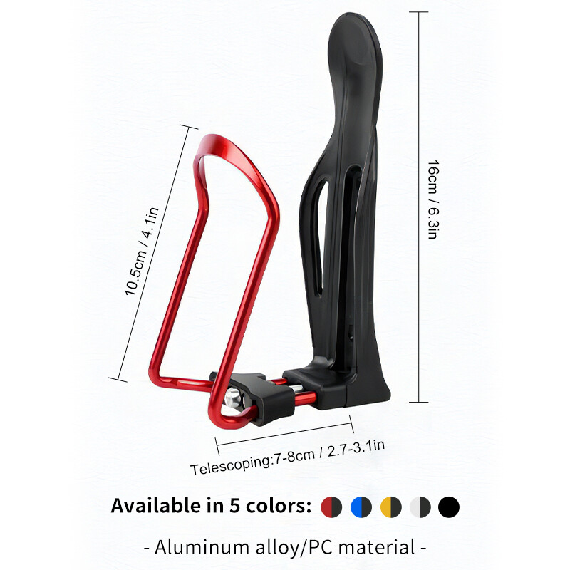 X-TIGER Cușcă pentru sticle pentru bicicletă, ultraușoară, MTB, bicicletă de drum, suport pentru sticle pentru băuturi, suport pentru sticle de apă pentru bicicletă din aliaj de aluminiu