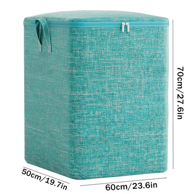 1 τμχ αναδιπλούμενη τσάντα αποθήκευσης παπλώματος Τσάντα αποθήκευσης κουβέρτας ρούχων Μεγάλης χωρητικότητας Τσάντα για σκυλάκια Τακτοποιημένη ντουλάπα κρεβατοκάμαρας Πράσινη