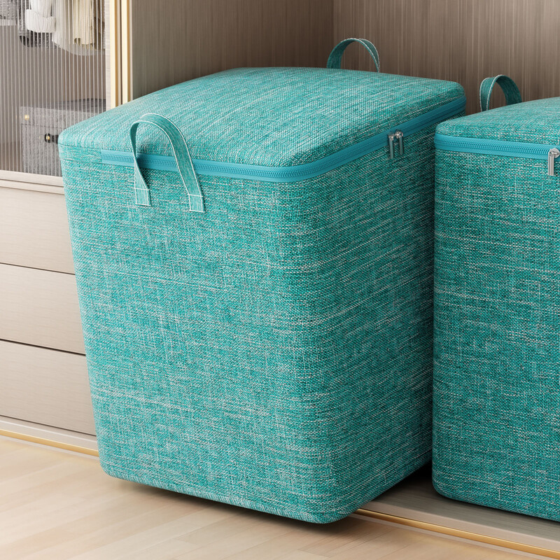 1 τμχ αναδιπλούμενη τσάντα αποθήκευσης παπλώματος Τσάντα αποθήκευσης κουβέρτας ρούχων Μεγάλης χωρητικότητας Τσάντα για σκυλάκια Τακτοποιημένη ντουλάπα κρεβατοκάμαρας Πράσινη