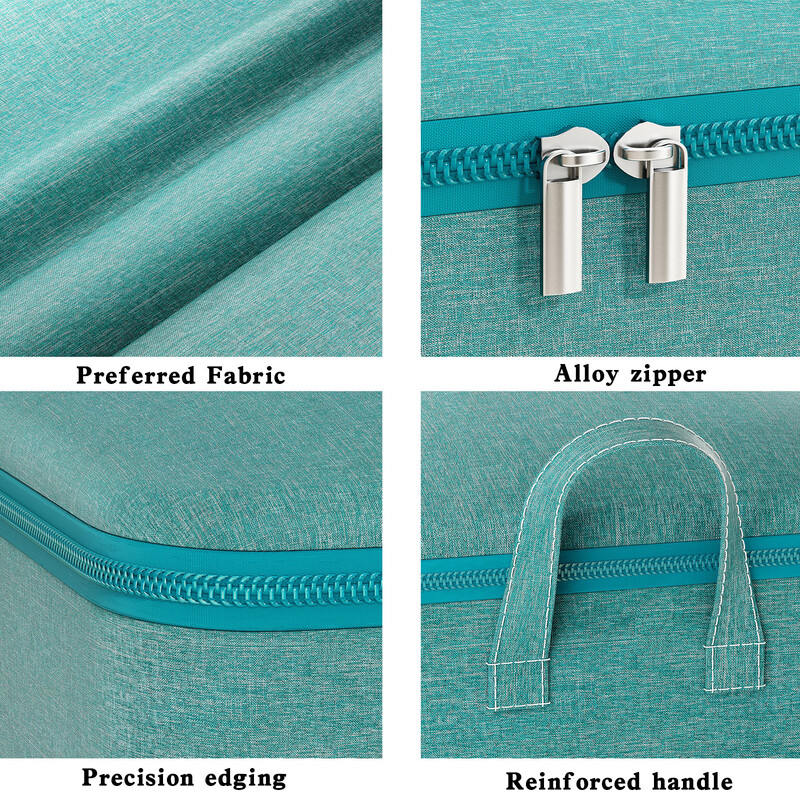 1 τμχ αναδιπλούμενη τσάντα αποθήκευσης παπλώματος Τσάντα αποθήκευσης κουβέρτας ρούχων Μεγάλης χωρητικότητας Τσάντα για σκυλάκια Τακτοποιημένη ντουλάπα κρεβατοκάμαρας Πράσινη