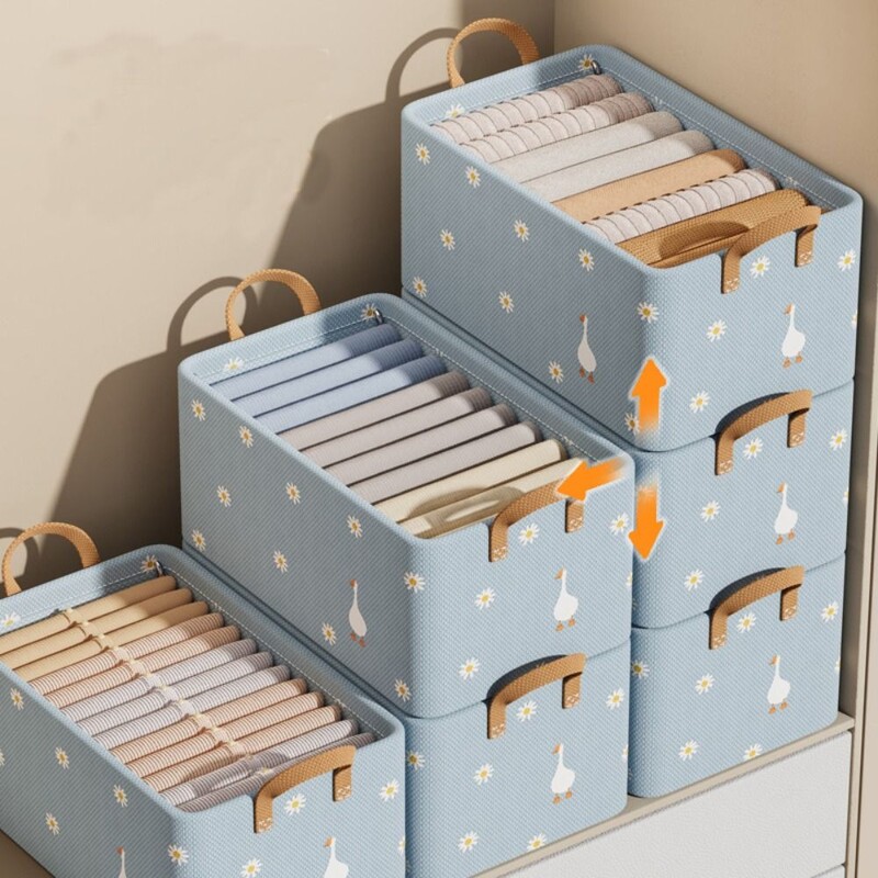 Többfunkciós összecsukható ruhatároló doboz Ruhásszekrény rendszerező elválasztó dobozok farmer ruha háztartási tárolódoboz