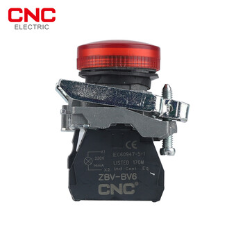 CNC 1PCS LA167-B4-BV6 22mm Πίνακας βάσης LED Power Electronic Indicator Pilot Signal Light Light 5 Color 220V