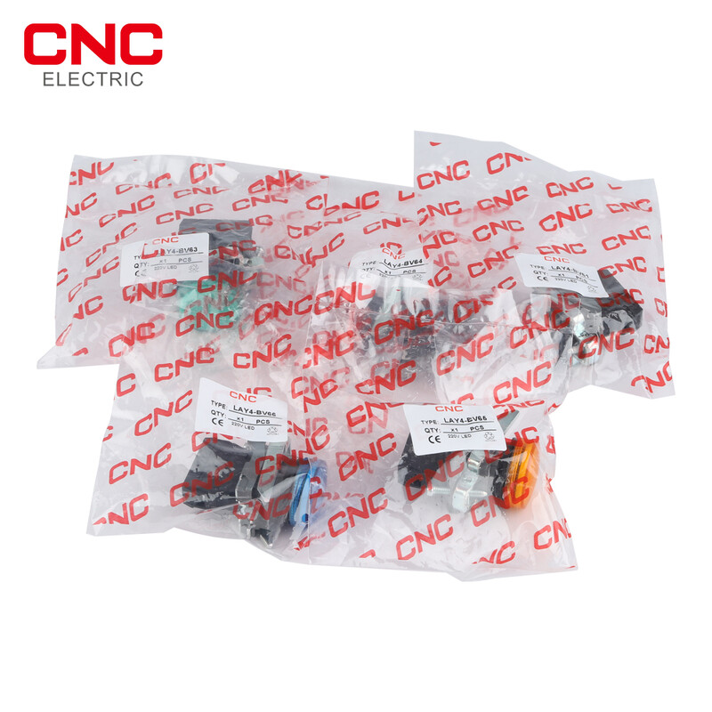 CNC 1PCS LA167-B4-BV6 22 mm skydelio tvirtinimo LED galios elektroninis indikatorius pilotinės signalinės lemputės 5 spalvų 220 V