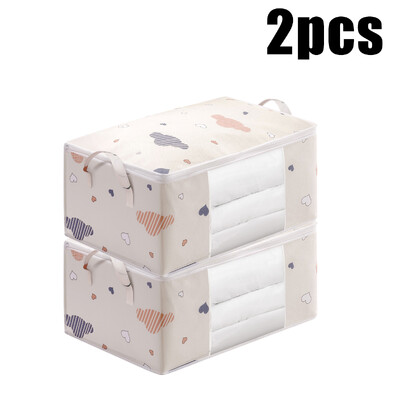 1/2/3PCS Κουτί αποθήκευσης Ρούχα Παπλωματούχο Κουτί αποθήκευσης Μεγάλης χωρητικότητας Ανθεκτικό στην υγρασία Κουτί αποθήκευσης Ανθεκτικό στη σκόνη Προμήθειες οικιακής αποθήκευσης