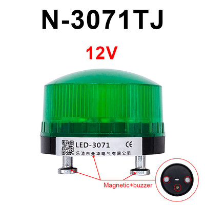 N-3071TJ indikatoriaus lemputė Garso signalas Magnetinis blykstės signalo įspėjamoji lemputė mirksi maža LED lemputė TB35 12V 24V 220V LTE-5061