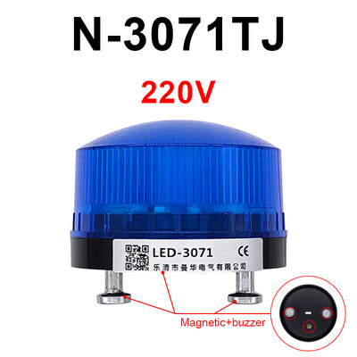 N-3071TJ indikatoriaus lemputė Garso signalas Magnetinis blykstės signalo įspėjamoji lemputė mirksi maža LED lemputė TB35 12V 24V 220V LTE-5061