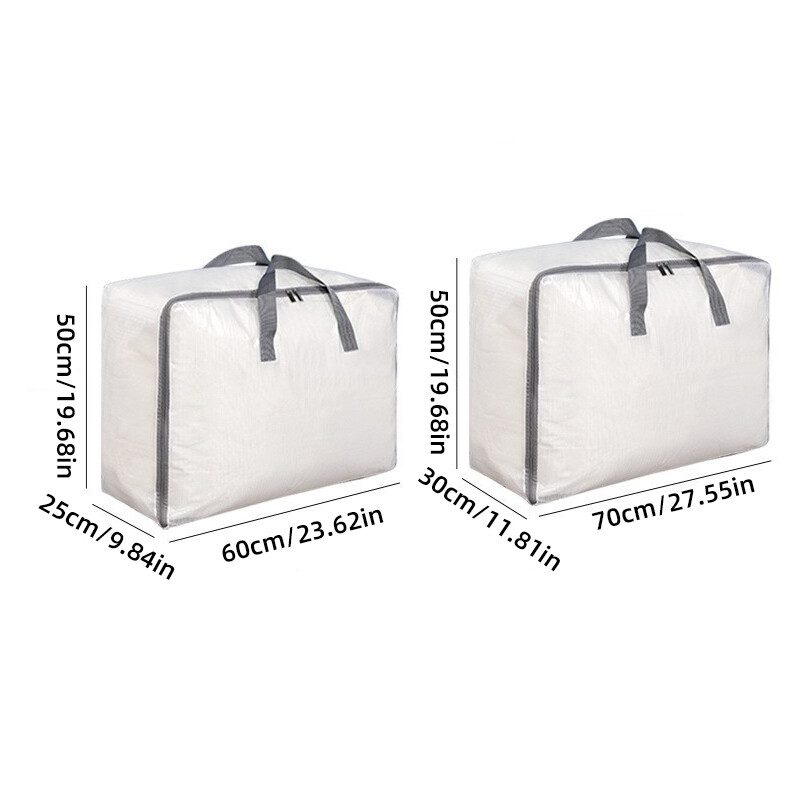 Geantă de depozitare lenjerie de pat Organizare pentru garderobă Cutie de depozitare transparentă de mare capacitate Saltea pilota pilota Cuvernă Geanta de depozitare a hainelor