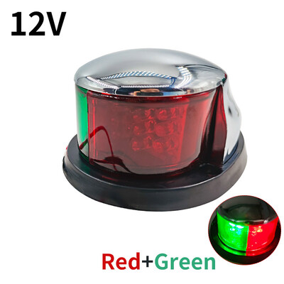 Jachtos laivo navigacijos signalinės lemputės indikatoriaus lemputė raudona žalia monochrominė dviejų spalvų laivo priekinė lemputė