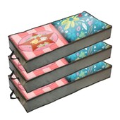 3 gab. Zemgultas glabāšanas somas Lielas ietilpības sabiezināti un pastiprināti salokāmi uzglabāšanas organizatora konteineri