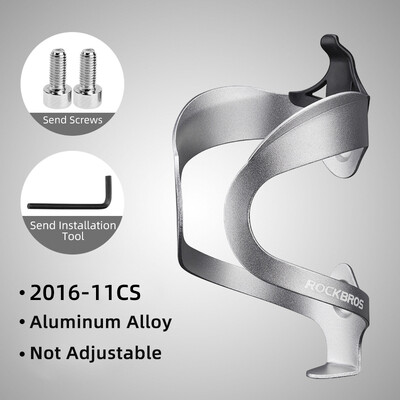 ROCKBROS Ποδήλατο Ρυθμιζόμενο κράμα αλουμινίου για μπουκάλι νερού Κλουβί ποδηλάτου βουνού Βάση μπουκαλιών ποδηλασίας Υπέρελαφρη βάση χειρολαβής