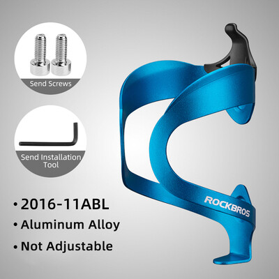 ROCKBROS Ποδήλατο Ρυθμιζόμενο κράμα αλουμινίου για μπουκάλι νερού Κλουβί ποδηλάτου βουνού Βάση μπουκαλιών ποδηλασίας Υπέρελαφρη βάση χειρολαβής