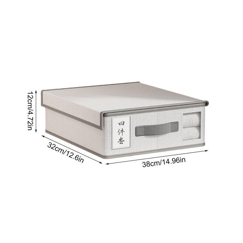 Οργάνωση σεντονιών με ετικέτα Παπλωματοθήκη Μαξιλαροθήκη Οργάνωση Σετ σεντόνια δοχείων κρεβατιού Keeper Linen Closet Organizer