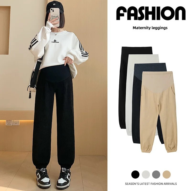 Kismama nadrág Őszi téli felsőruházat Harlem nadrág alkalmi kordbársony buborékos nadrág kényelmes bő szabású kismama viselet