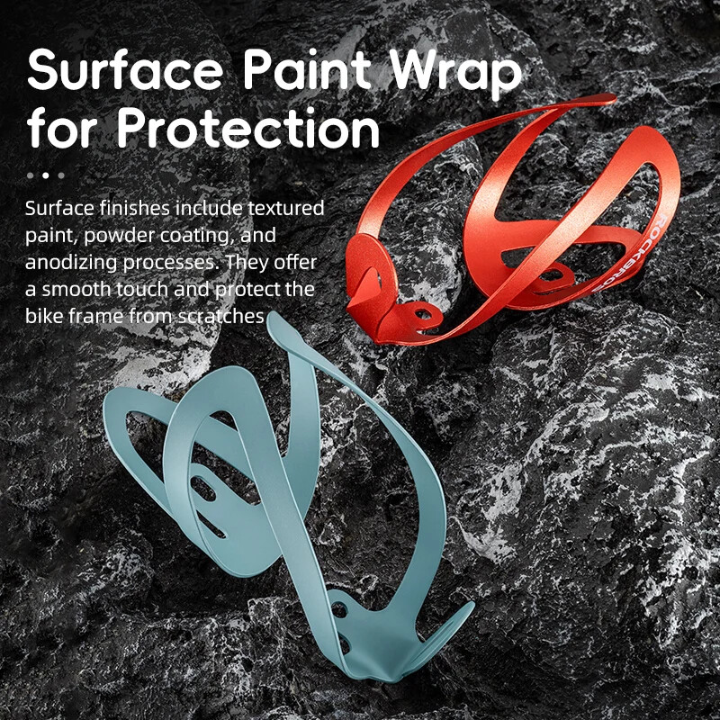 ROCKBROS velosipēda ūdens pudeļu būris alumīnija sakausējuma pudeļu turētājs Mountian Road regulējams viegls velosipēda velopudeļu būris