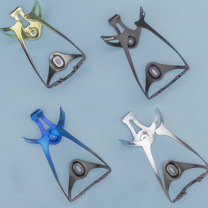 ROCKBROS Ποδήλατο Κλουβί μπουκαλιών νερού MTB Ποδήλατο δρόμου Μονοκόμματο Στρογγυλό στρογγυλεμένο στρογγυλό στήριγμα μπουκαλιών με κλίση MTB Εξοπλισμός υπερελαφρύ κύκλου