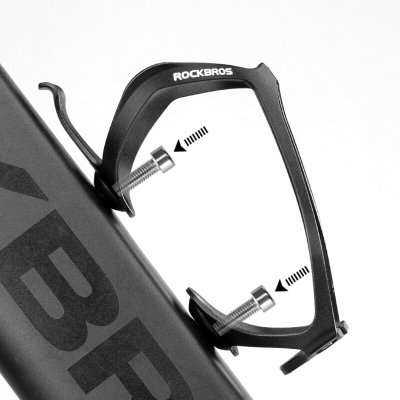 ROCKBROS Ποδήλατο Κλουβί μπουκαλιών νερού MTB Ποδήλατο δρόμου Μονοκόμματο Στρογγυλό στρογγυλεμένο στρογγυλό στήριγμα μπουκαλιών με κλίση MTB Εξοπλισμός υπερελαφρύ κύκλου
