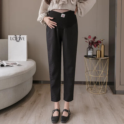 Grūtnieču zvaniņš apakšas Kokvilnas lina maisījums Modes pavasara vasaras plāns iekšdrēbes ārējais apģērbs grūtniecēm