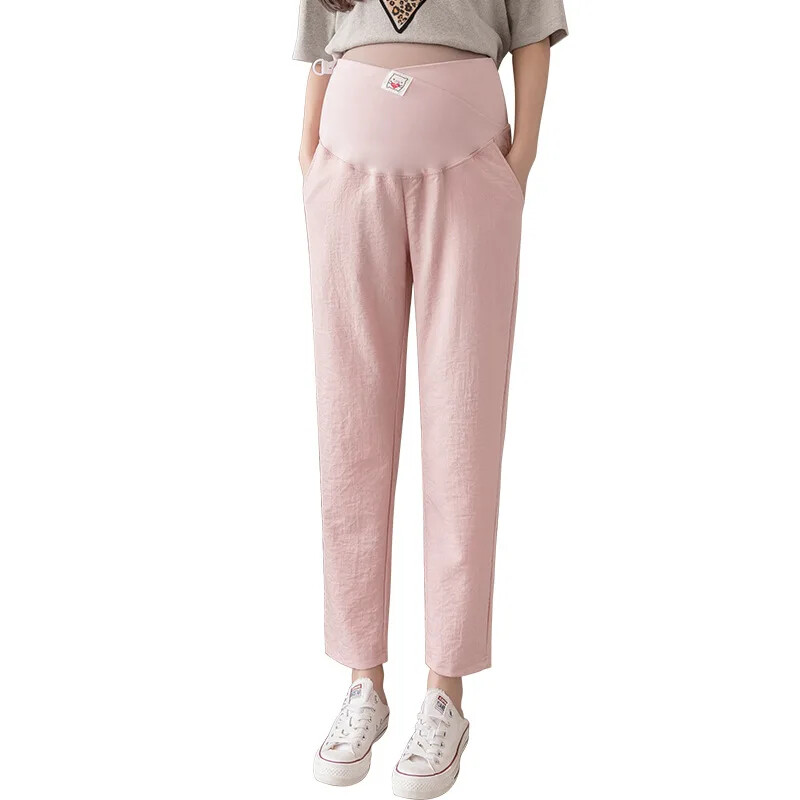 Grūtnieču zvaniņš apakšas Kokvilnas lina maisījums Modes pavasara vasaras plāns iekšdrēbes ārējais apģērbs grūtniecēm