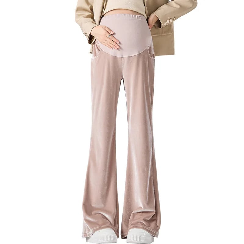 Drapedpleuche Hlače za trudnice Proljeće Jesen Gornja odjeća Bootcut Ležerne široke hlače za mršavljenje Trendy duge