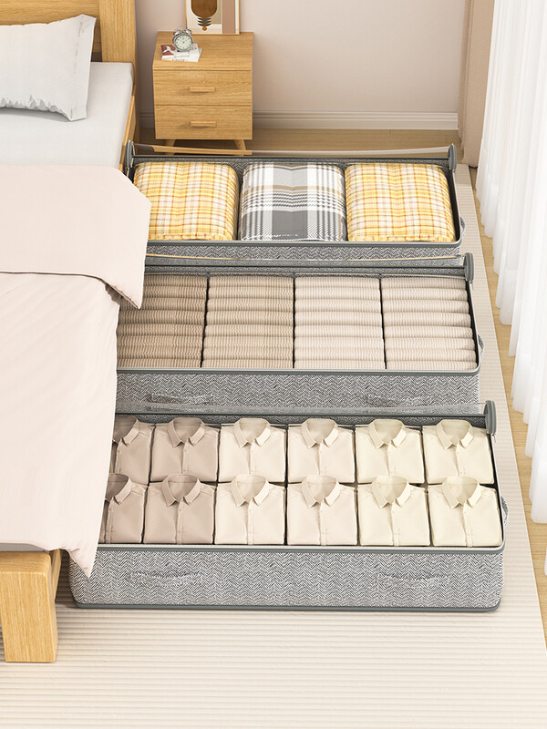 1PC neaustu glabāšanas maisiņu augšējais caurspīdīgs maisiņš Lielas ietilpības salokāms apģērbu uzglabāšanas konteiners Putekļu tīrīšanas guļamistaba