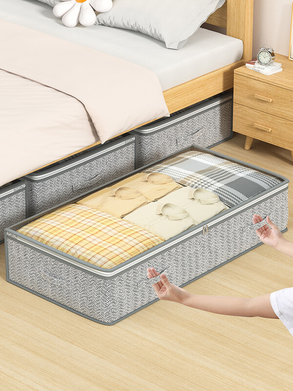 1PC neaustu glabāšanas maisiņu augšējais caurspīdīgs maisiņš Lielas ietilpības salokāms apģērbu uzglabāšanas konteiners Putekļu tīrīšanas guļamistaba