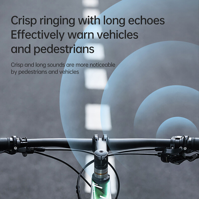 Zvono za bicikle, ljevoruki korisnici, dešnjaci, zvono za bicikle, prozirno, dugo zvučno zvono za bicikl za promjer upravljača od 22,2 mm