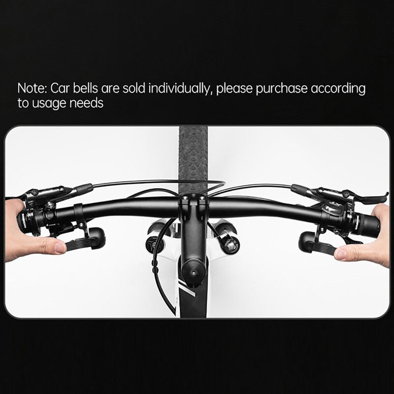 Zvono za bicikle, ljevoruki korisnici, dešnjaci, zvono za bicikle, prozirno, dugo zvučno zvono za bicikl za promjer upravljača od 22,2 mm