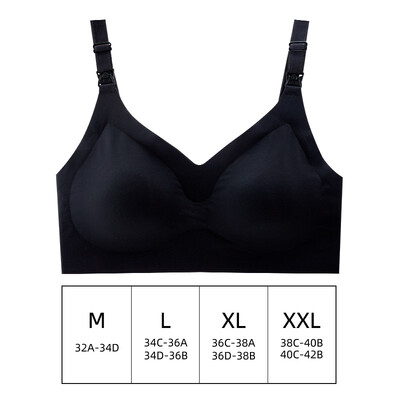 Ultra vékony lézeres vágó női etetőmelltartó Kivehető, párnázott szoptatós melltartók Nagy méretű Push Up kismama szoptatós melltartó