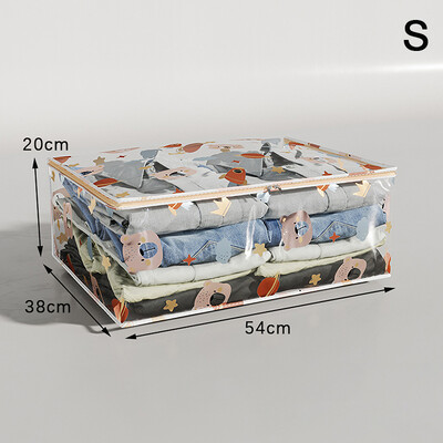 Gultas apakšējā glabāšanas kaste Salokāms apģērbs segas glabāšanas soma Mājsaimniecības putekļu un mitruma guļamistabas rotaļlietu kārtošanas soma