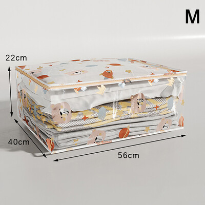 Gultas apakšējā glabāšanas kaste Salokāms apģērbs segas glabāšanas soma Mājsaimniecības putekļu un mitruma guļamistabas rotaļlietu kārtošanas soma