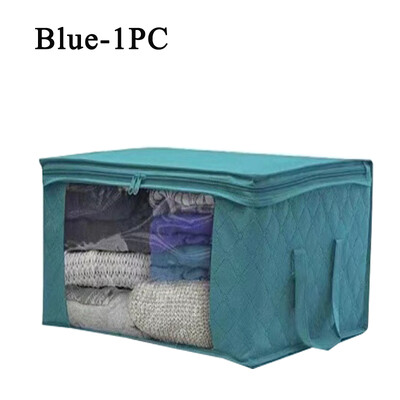1/3/5GAB Mājas salokāmu apģērbu organizators Lielas ietilpības segas glabāšanas soma Neaustā skapja putekļu uzglabāšanas maisiņš