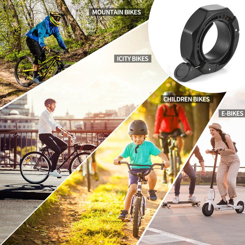 Zvono za bicikle Zvono za bicikle s glasnim i jasnim zvukom za brdski bicikl, cestovni bicikl, električni bicikl