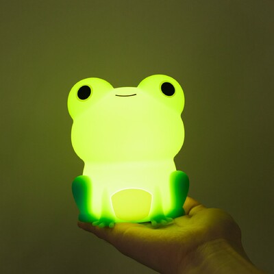 Nakts lampa bērniem Varde Mīksta Silikona Miega Nakts Gaisma Aptumšojams Taimeris Uzlādējams Krāsains Gaismas Telpas dekors Dāvanas bērniem