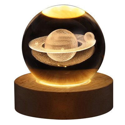 Φως νύχτας LED Milky Way Galaxy Solar System Crystal Ball Παιδικό φωτιστικό νύχτας Υπνοδωμάτιο Φως περιβάλλοντος Δημιουργικό δώρο Φως νύχτας