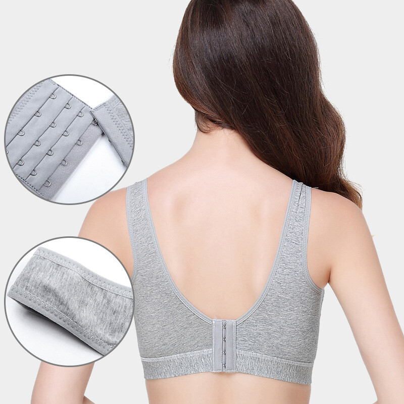 Új szoptatós melltartó elülső gombbal terhes női, nem drót mellény stílusú vékony szülés utáni szoptatási melltartó