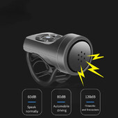 USB uzlādējams velosipēda elektriskā zvana motocikla skaņas signāls 4 režīmi kalnu velosipēda zvana riteņbraukšana pretaizdzīšanas signalizācijas signāltaures velosipēda piederumi