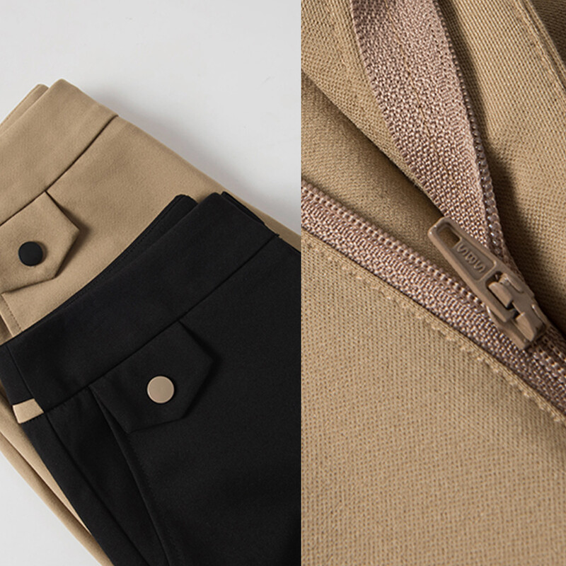 Női khaki nadrág alkalmi, egyenes lábú, széles szárú nadrág irodai öltöny, női kilencpontos egyenes tavaszi nyár új stílus 2023 5XL