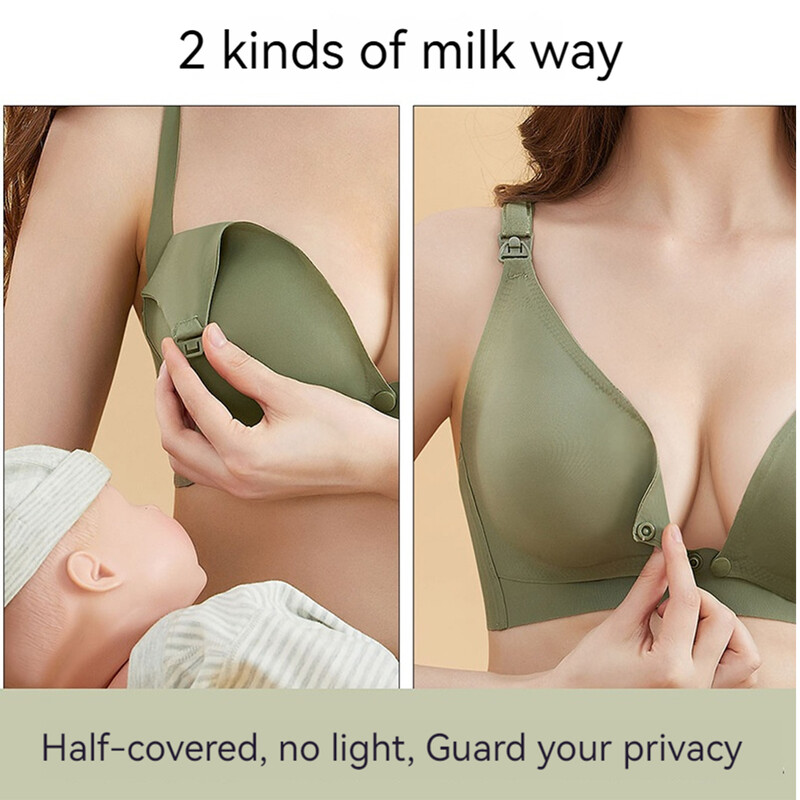 Grudnjak za trudnice s prednjim kopčanjem na gumbe za prozračnost, udoban za kožu i donje rublje za trudnice