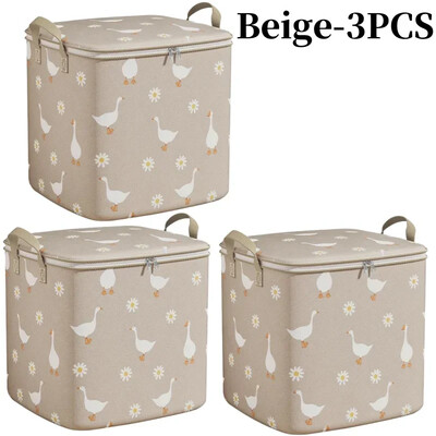 Torba za pohranu velikog kapaciteta 3/2/1 KOM Vreće za sortiranje Poplun Odjeća Poplun Deka Otporan na prašinu Ormar ispod kreveta Organizator otporan na vlagu