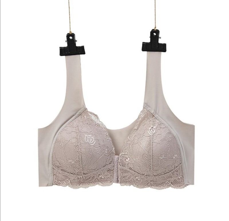 Nouă cataramă din dantelă fără inel de oțel Sutien supradimensionat pentru alăptare pentru femei însărcinate Sutien confortabil pentru femei fără urme
