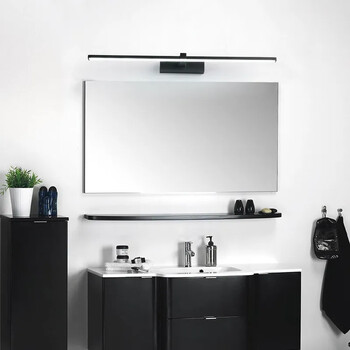 Φωτιστικά Led Mirror Φωτιστικά Τοίχου Μπάνιου Αδιάβροχο Λευκό Μαύρο LED Επίπεδο Φωτιστικό Μοντέρνο Εσωτερικό Φωτιστικό Τοίχου Φωτισμός Μπάνιου Make Up