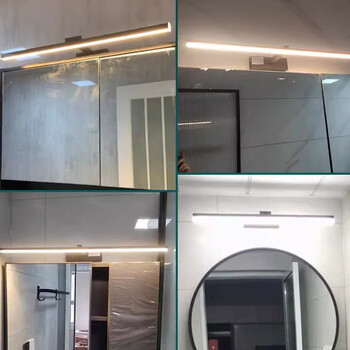 Φωτιστικά Led Mirror Φωτιστικά Τοίχου Μπάνιου Αδιάβροχο Λευκό Μαύρο LED Επίπεδο Φωτιστικό Μοντέρνο Φωτιστικό Εσωτερικού Χώρου Φωτισμός Μπάνιου Make Up