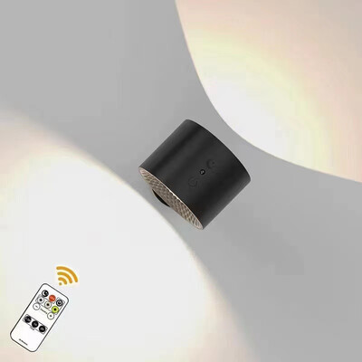 Led dubultgalvas sienas lampa skārienvadības tālvadības pults 360 rotējama USB uzlādes bezvadu pārnēsājama nakts gaisma guļamistabas lasīšanas lampai