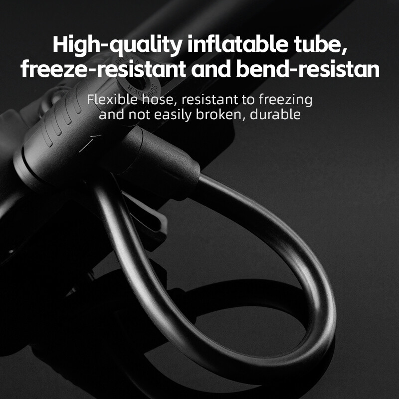 ROCKBROS velosipēda sūknis 120PSI pārnēsājams gaisa sūknis Presta Schrader īpaši viegls rokas sūknis ar spiediena mērītāju MTB šosejas velosipēda piepūtēju