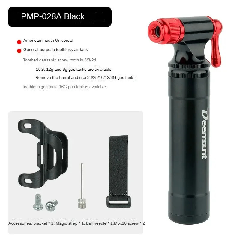 Kerékpárhoz hordozható légszivattyú Co2 gumiabroncsfelfújó alumínium mini szivattyú 8/12/16G Co2 MTB kerékpár-tartozékokhoz