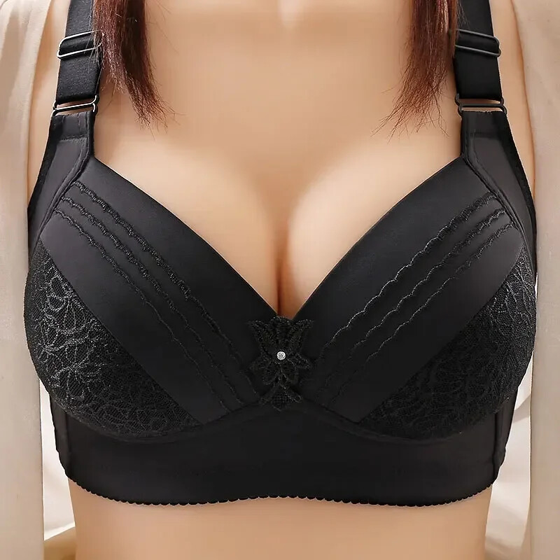 Sutien de înaltă calitate pentru femei Sutien pentru mama Sutien sexy Push Up Cupă subțire de dimensiuni mari fără inel de oțel Sutien pentru femei Lenjerie de corp pentru femei