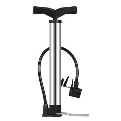 Pārnēsājams velosipēda sūknis Max 160 PSI velosipēda manuālais gaisa sūknis basketbola riepu piepūšanas ierīce Schrader vārsta grīdas sūkņa riteņbraukšanas piederumi