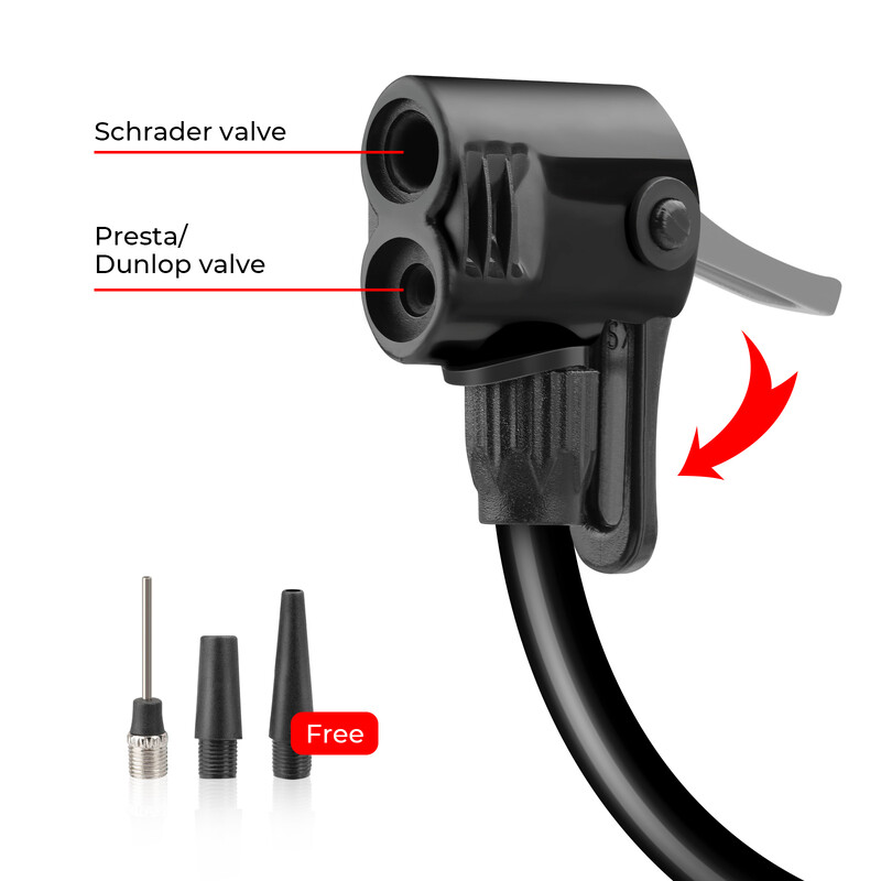 120 Psi Pumpa za bicikle Pumpa za zrak za noge za bicikle Pumpa za gume Schrader Presta Dunlop Valve MTB Pumpa za cestovni biciklizam